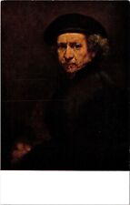 Self-Portait Rembrandt National Gallery Art Washington DC Postcard UNP VTG picture