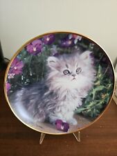 Nancy Matthews Franklin Mint Purrfection Cat Kitten Collector Plate Limited Ed picture