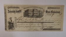1854 San Francisco CA Gold Rush Miner Pick Adams & Co Express Banking AGT Hall picture
