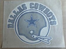 Vintage 1970s Iron On T-Shirt Transfer Sheet Dallas Cowboys NFL Football Helmet picture