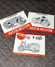 3 Vintage Austin-Western Tandem 3 Wheel Portable Rollers One Page Brochures picture