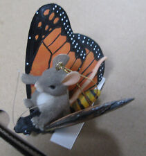Charming Tails Maxine’s Butterfly Ride Christmas Ornament Fitz Floyd cute mouse picture