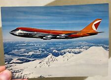 CP Air 747-200 C-FCRA VINTAGE 1970s  inflight airline aircraft postcard picture