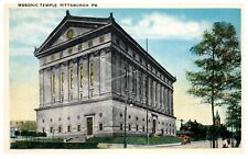 Pittsburgh PA Pennsylvania Masonic Temple Postcard Unposted c.1920 picture