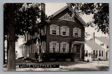 RPPC Bradford Vermont White Shutters Rooming House ? Over Night Guests Welcome picture