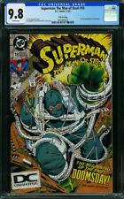 CGC 9.8 SUPERMAN: MAN OF STEEL #18 5TH PRINT 1ST DOOMSDAY DC LOGO Fifth N2 cm picture