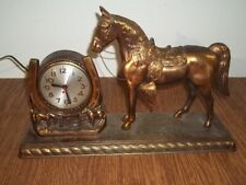 Vintage Sessions Cast Horse Shoe Clock Working picture