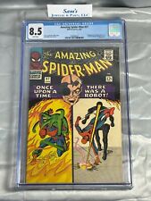 Amazing Spider-Man #37 CGC 8.5 WHITE Pages 1966 1st Norman Osborn & Robot-Master picture