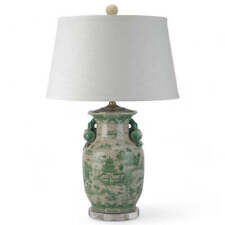 Delamere Design Mesa Green and White Porcelain Table Lamp picture