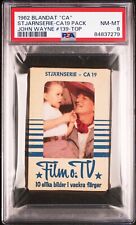 1962 Dutch Gum Card Set #139 JOHN WAYNE Holding Little Girl  PACK  PSA 8 picture
