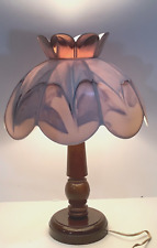 Vintage MCM Softlite Gilbert Mushroom Lamp Brown Cream & Colour (17” High) picture