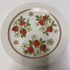 Vintage National Home Products Artisan Ware Melamine Strawberry Plate 10” picture