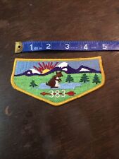 Vintage OA TAHOSA LODGE 383 Order of the Arrow Flap PATCH Boy Scouts of America  picture
