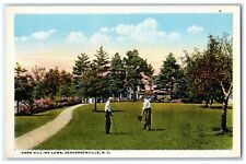 c1930's Park Hill Inn Lawn Hendersonville North Carolina NC Vintage Postcard picture