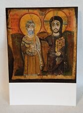 Postcard France Taize Coptic Egyptian Icon Jesus & St. Menas A14 picture