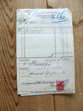 Potteries Electric Traction Co Ltd invoice/receipt May and July 1906 picture
