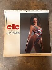 Elite 1989 Oversized Calendar.bikini Babes Erotic Vintage picture
