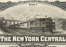 Antique 1913 The New York Central Railroad Company Gold Bond Certificate picture