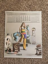 Vintage Timken Calendar August 1971 picture