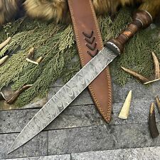 SHARDBLADE Custom Handmade Damascus Steel Hunting Dagger Predator Gladius Sword picture