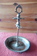 Vintage Silverplate horderves Spoon Holder toothbrush stand footed catch bowl ?? picture