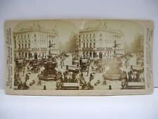 Antique 1896 Underwood Stereoview Piccadilly Circle, London, England Lot #76 picture
