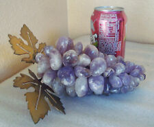 Grape Cluster Figurine Polished Purple Amethyst Semiprecious Stones 2.5 lb Large picture