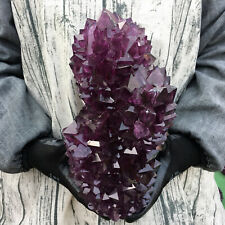 TOP！5.7-6.9LB Rare Purple Alunite Crystal Mineral Specimen Point Reiki Healing+ picture
