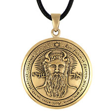 Bronze 1st Pentacle of the Sun - Key of Solomon Talisman Amulet Pendant Necklace picture
