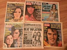 1978 Lot 6 Tabloids, Globe, Star: ELVIS, Bianca Jagger, Loretta Lynn,Cher,Jaclyn picture