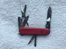 Victorinox Deluxe Tinker Ti Swiss Bianco +B Red Scales Swiss Army Knife. Rare picture