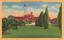 US VETERANS HOSPITAL AND GROUNDS POSTCARD TUCSON AZ ARIZONA 1939 picture