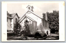 Vintage Postcard IL Mt. Carroll Catholic Church Real Photo RPPC ~8147 picture