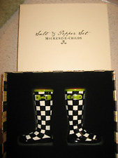 Mackenzie-Childs Courtly Check Wellies Salt & Pepper Set picture
