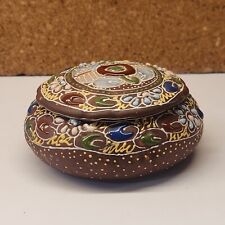 Rare Find Antique Nippon Moriage Porcelain Handpainted Trinket Dish Ca 1900s picture