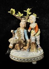 Vintage Carl Thieme Dresden Boy & Girl Porcelain Figurine German picture