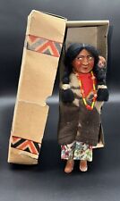 1940s Vintage Skookum Bully Good Native American Indian Doll 12” w/box No. 4936 picture