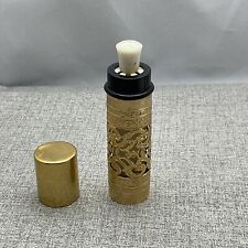 Vintage Evans-Crowder Gold Filigree Refillable Hair Spray Bottle Collectable picture