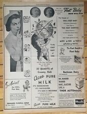 1948 newspaper ad for First 1949 Baby Ft. Smith AR -  Acee Milk, Beckman, & more picture