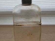 Antique 150 ml Glass Hip Flask Unmarked Civil War Era? picture
