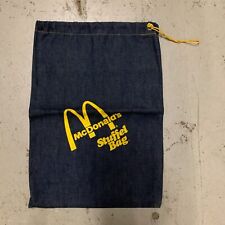 Vintage c.1970s McDonald's Advertising Denim STUFFEL BAG - Duffle Bag picture