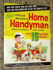Vintage Advertisement/Poster Popular Mechanics Home Handyman Encyclopedia/Guide picture