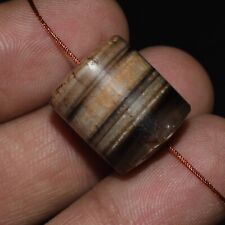 Antique Ancient Bactrian Banded Agate Bead Circa 3rd - 2nd Millennium BC  picture