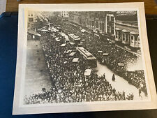 Old Reprint of Early 1900s Photo Northern California Crowded City Street picture