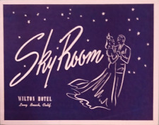 SKY ROOM @ LONG BEACH WILTON HOTEL 1945 WWII Vintage Souvenir Photo picture