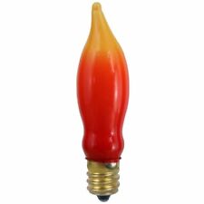   C7 RED ORANGE FLAME RETRO REPLACEMENT CHRISTMAS BULB  LIGHT INTERMEDIATE BASE picture
