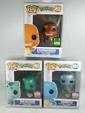 Funko Pop Pokémon Diamond Charmander Squirtle Bulbasaur Shared Exclusive Protect picture