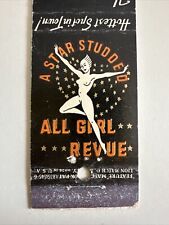 Vintage 1940s Playhouse Cafe Chicago Matchbook Cover Burlesque Girlie Bar picture