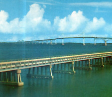 Vintage Postcard, Chesapeake Bay Bridge, Maryland, Completed 1952, Water-Bri-107 picture