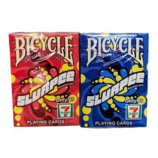 (2) Bicycle 7-Eleven Slurpee 2020 Red & Blue Playing Cards NEW SHIPS FAST picture